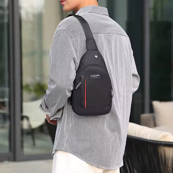 Waterproof Anti-Theft Crossbody Fanny Pack – (1 Pc, Black & Grey)