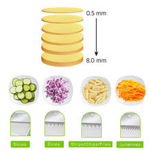 MULTI FUNCTIONAL TIME SAVING ADJUSTABLE HAND PRESS VEGETABLES CHOPPER