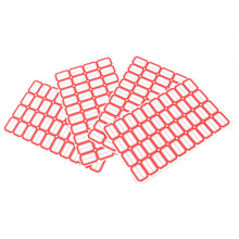 Multipurpose Blank Label Sticker Sheets Red Border Self-Adhesive Writable Stickers for Bottles (50 Sheet)