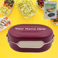 Customized Airtight Food Grade Tiffin Box with 2 in 1 Spoon And 2 Compartment