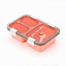 Customize Plastic Lunch Box for Kids, Lunch Box for Kids 3 Compartment Insulated Lunch Box Tiffin Box for Boys, Girls, School & Office Men (3 Compartment Lunch Box)