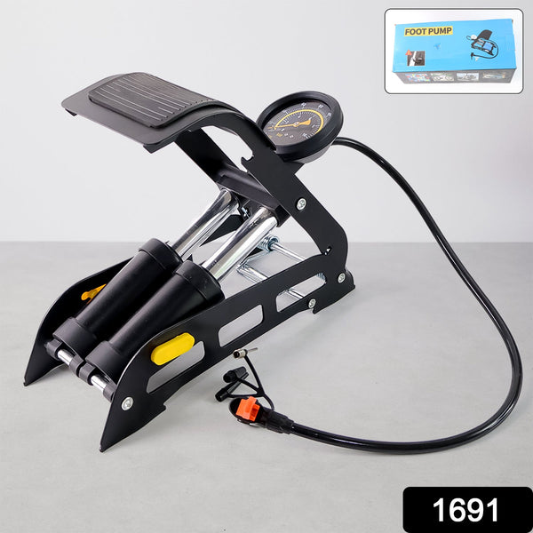 Portable High Pressure Foot Air Pump Compressor for Car and Bike